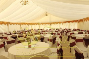 Fully-lined-dressed-marquee
